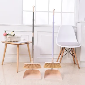 PP Broom Combination Set with Stainless Steel Cleaning Tools for Home Floors