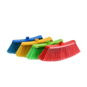 PP Broom Head with Wooden Handle for Indoor Cleaning