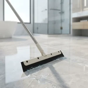 PP EVA Squeegee Broom 180° Rotatable Stainless Steel Pole Floor Scraper Water Wiper for Home Cleaning