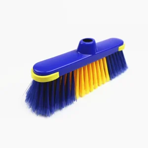 PP Plastic Broom Head with Soft Flagged Bristles for Household Floor Cleaning