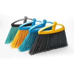 PP+PET Brush Broom Head with Hollow Plastic Design Soft Durable Broomstick Dustpan Indoor Outdoor Floor Cleaning