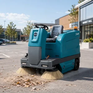 Panoramic 360° View GIYO S1400 Ride on Compact Electric Automatic Industrial Floor Sweeper