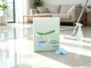 Plant-Based Dissolvable Floor Cleaner Sheets for Hard Floors