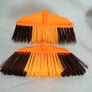 Plastic Broom with Replaceable Brush Head for Home and Hotel Floor Sweeping