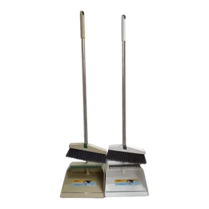 Plastic Cleaning Brush Broom and Dustpan Set for Home and Floor Cleaning
