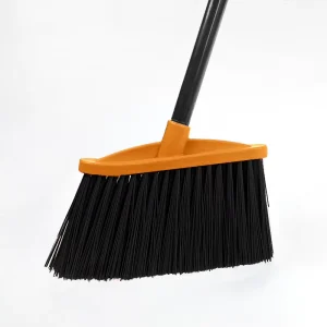 Plastic Floor Broom with Aluminum or Plastic Handle and PP Bristles, Customizable Colors
