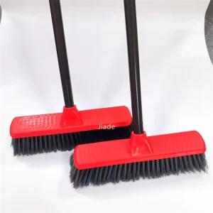 Plastic Floor Sweeper Household Broom Head Brooms with Stick Brush