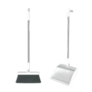 Plastic Folding Floor Cleaning Broom and Dustpan Set NO.7707