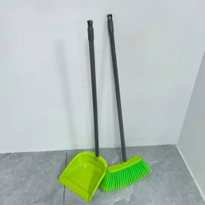 Plastic Garden Broom Head with Stick and Floor Sweeper Brush