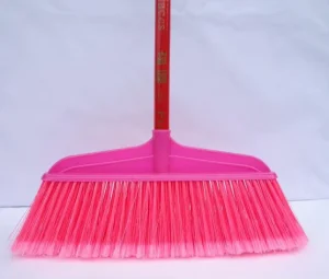 Plastic Indoor Floor Broom with Soft Bristles