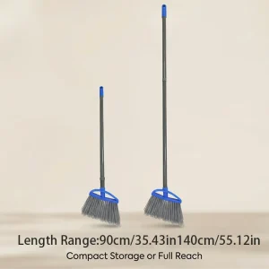 Plastic Indoor and Outdoor Floor Broom with Brush Head