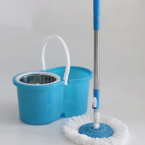 Plastic Rotary Mop Bucket Set Household One Mop All In One Wash & Spin Hands Free