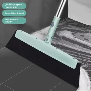 Plastic Window Squeegee and Sponge for Wet and Dry Floor and Bathroom Cleaning