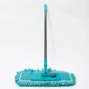 Polyester Microfiber Floor Mop with Steel Handle for Home and Office