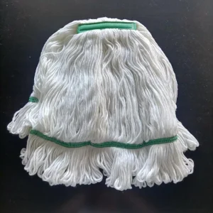 Polyester Staple Yarn Webbing Wet Mop Head Compatible with Wax Mop Clamp & Threaded Connector