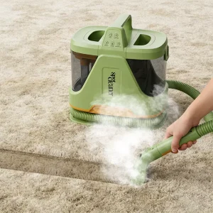 Portable 1700W Carpet and Upholstery Steam Cleaner Spot Extractor Washer for Couches Sofas Car Seats and Fabric