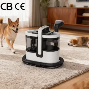 Portable 1800W Steam Wet/Dry Spot Cleaner for Sofas, Curtains, Cars, and Carpets