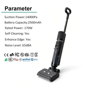 Portable All-in-One Fast-Charging Electric Wet Dry Vacuum Cleaner and Mop for Home Use