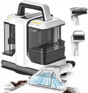 Portable Bagless Electric Carpet Cleaner with Wet/Dry Vacuum Canister for Home & Hotel Use