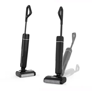 Portable Battery-Powered Self-Cleaning Wet/Dry Vacuum Mop with LED Display and HEPA Filter for Household Tile