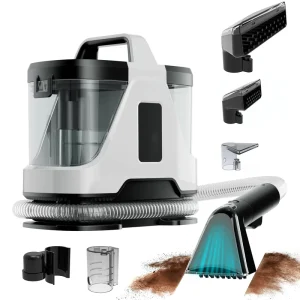 Portable Carpet Upholstery Spot Cleaner Machine with Powerful Suction and Versatile Tools Pet Stain Remover