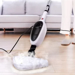 Portable Corded Handheld 10-in-1 Steam Mop Cleaner for Floors and Carpet