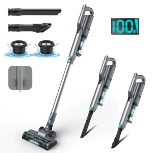 Portable Cordless Handheld Wet/Dry Vacuum Cleaner HEPA Filter Li-Ion Battery 280W Suction for Car and Home Use