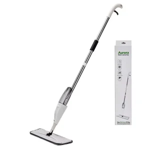 Portable Detachable 360° Rotary Microfiber Flat Mop with Steel Swivel Handle