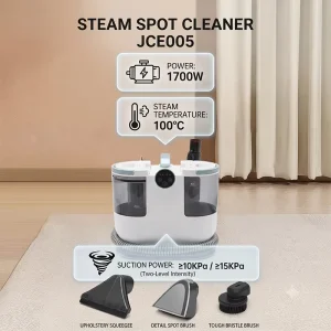 Portable Electronic Carpet Cleaner With Steam Heating and Water Filter for Sofa and Home Cleaning