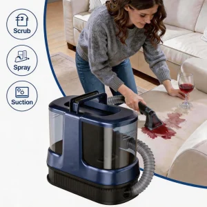 Portable Hand Held Bagless Carpet Cleaner Machine 450W 3 in 1 Wet Dry Upholstery Spot Cleaner for Home Pet Shop Car Wash Use