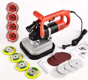 Portable Handheld Edge Polishing Concrete Floor Grinder for Cement Trimming