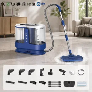 Portable Handheld Wet Dry Carpet and Rug Spot Cleaner with Self-Cleaning Function