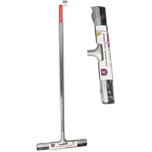 Portable Heavy Duty Double Foam Rubber Squeegee Stainless Steel Handle Water Scraper EVA Material Floor Scrubber Broom Household