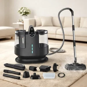 Portable Multi-Surface Carpet Floor Upholstery Steam Vacuum Cleaner
