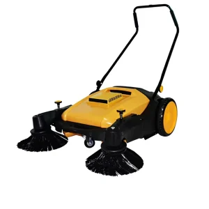 Portable Outdoor Floor Sweeper, Manual, No Electricity Required