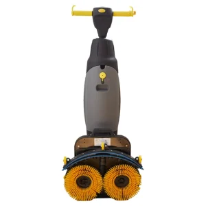 Portable Walk Behind Floor Scrubber Double Brush 36V Battery Powered Small Floor Cleaning Machine for Home & Commercial Use
