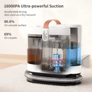 Portable Wet Dry Vacuum Cleaner for Sofa Carpet Fabric Upholstery and Spills