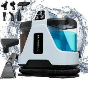 Portable Wet and Dry Dual-Purpose Vacuum Cleaner Steam Spot Cleaner for Carpet, Sofa, Mattress, and Car Seat