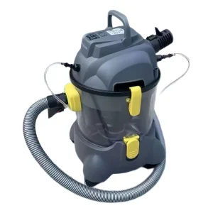 Powerful Low Noise 1400W Commercial Wet Dry Canister Vacuum Cleaner with HEPA Filter and Transparent Water Tank for Car Use