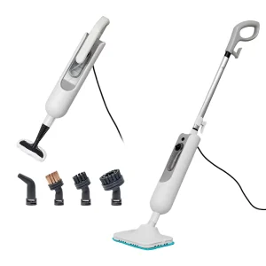 Powerful Steam Mop Cleaner White for Carpet and Hard Floor Cleaning