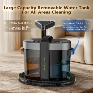 Powerful Suction Portable Spot Carpet Cleaner Wet Dry Function Lightweight Deep Cleaning Machine for Home Use