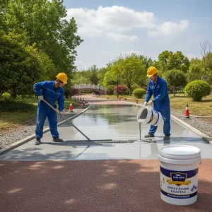 Premium Epoxy Color Sand Floor Coating Self Leveling Anti Slip Waterproof Marble Effect Industrial Resin Paint 20kg