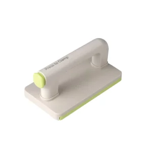 Press-to-Clamp Microfiber Cloth Mop, Reusable Flat Mop for Multi-Surface Cleaning
