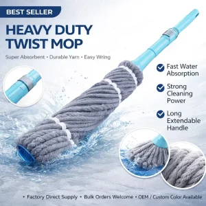 Price Microfiber Telescopic Twist Mop 360 Degree Cleaning for Household Floor Cleaning