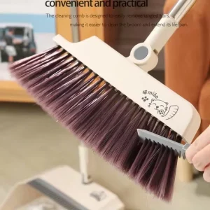 Price Stocked Folding Broom and Dustpan Set Convenient Clean Broom & Dustpan for Home Use