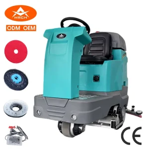 Professional Electric Ride On Floor Washing Machine Multifunctional Scrubbing Cleaning Equipment for Garage Use
