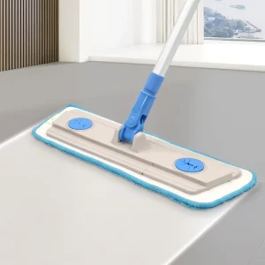 Professional Flat Mop Set with Microfiber Refill Compatible with Velcro and Any Mop Cloth for Floor Cleaning