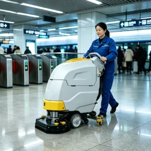 Professional Floor Scrubber Machine for Warehouse Shopping Mall Hospital Factory