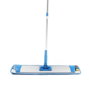 Professional Industrial Microfiber Flat Mop with Lightweight Aluminum Frame Commercial Floor Cleaning Mop for Office Mall