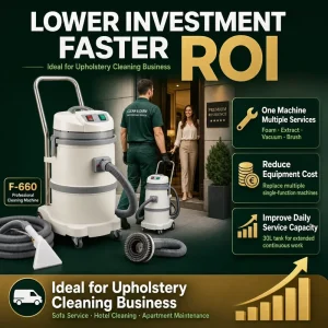 Professional Industrial Steam Car Wash Mobile Automatic Carpet Sofa Upholstery Cleaning Spray Extraction Vacuum Machine